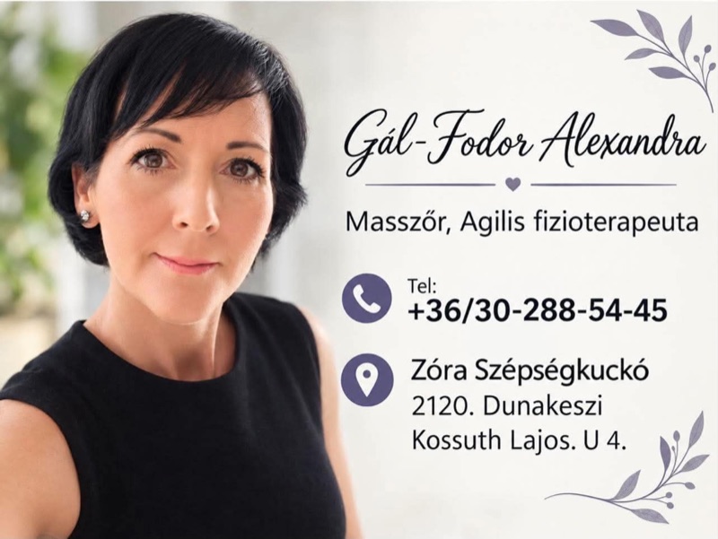 Gál-Fodor Alexandra névjegykártyája